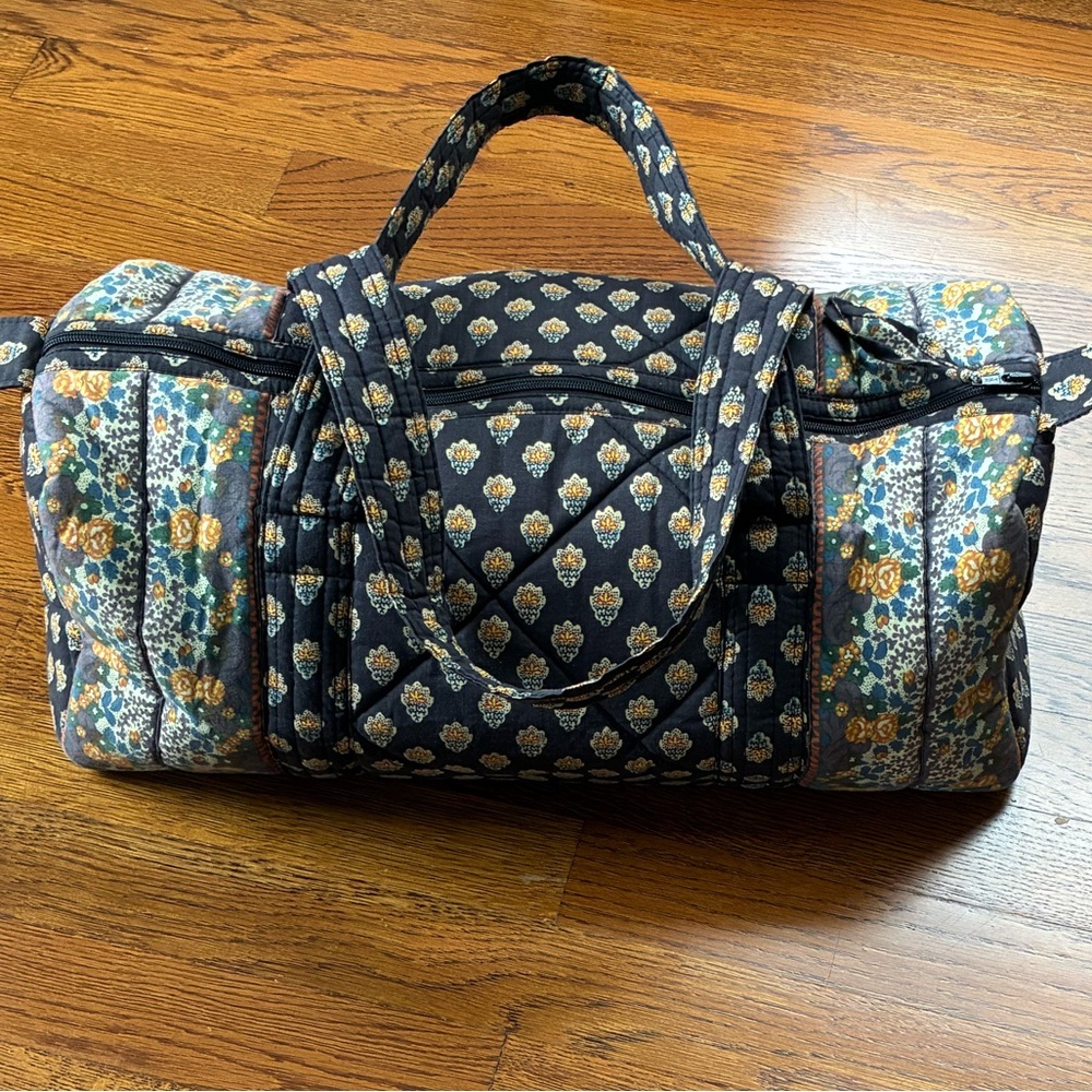 Vintage Pierre Deux Quilted Overnight Duffel Bag
